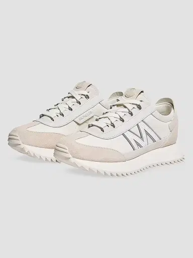 Moncler Women's Sneakers in Suede and Nubuck - White - Size 10 | Thumbnail 2