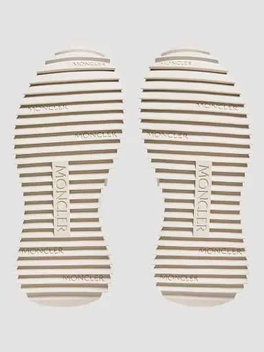 Moncler Women's Sneakers in Suede and Nubuck - White - Size 10 | Thumbnail 4