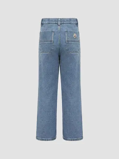 Moncler Little Boy's & Boy's Pants in Denim | Thumbnail 2 Moncler Little Boy's & Boy's Pants in Denim | Thumbnail 2