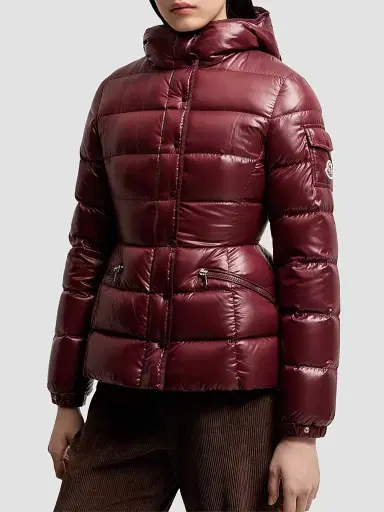 Moncler Women's Barante Puffer Jacket - Burgundy - Size XL | Thumbnail 2 Moncler Women's Barante Puffer Jacket - Burgundy - Size XL | Thumbnail 2