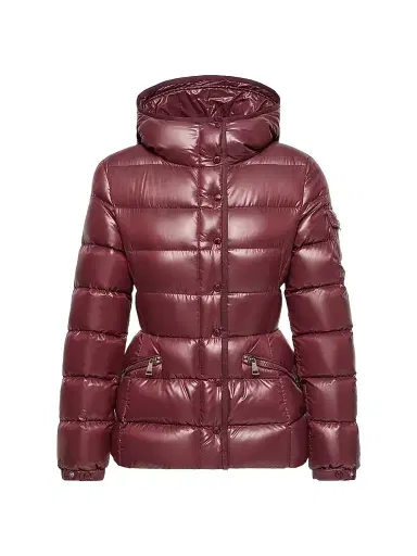 Moncler Women's Barante Puffer Jacket - Burgundy - Size XL | Thumbnail 1 Moncler Women's Barante Puffer Jacket - Burgundy - Size XL | Thumbnail 1
