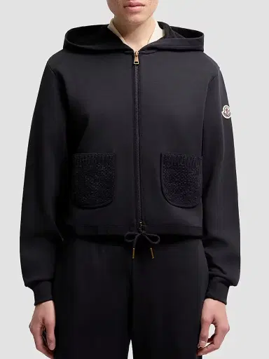 Moncler Women's Sweatshirt in Cotton Blend - Dark Blue | Thumbnail 2