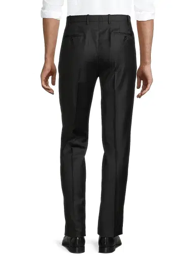 Giorgio Armani Men's GA Wool Trousers - Black - Size 40 | Thumbnail 5