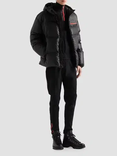 Prada Men's Technical Knit Turtleneck Sweater | Thumbnail 2 Prada Men's Technical Knit Turtleneck Sweater | Thumbnail 2