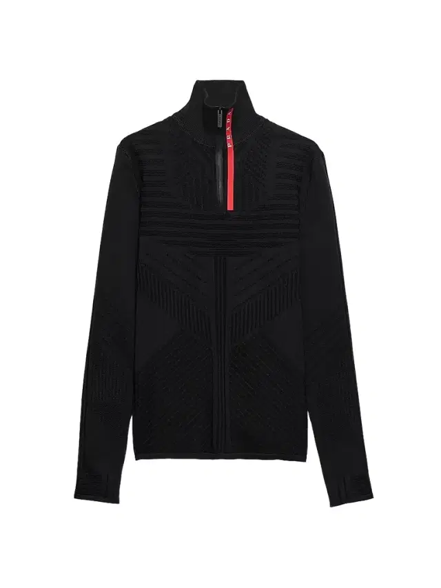 Prada Men's Technical Knit Turtleneck Sweater - Black