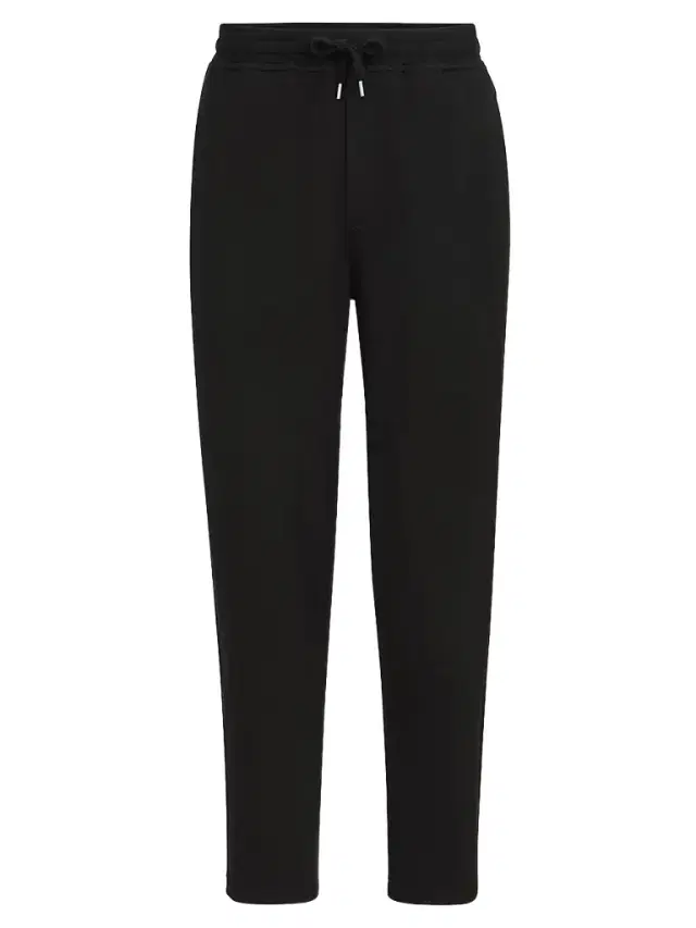 Brunello Cucinelli Men's French Terry Double Cloth Trousers - Black