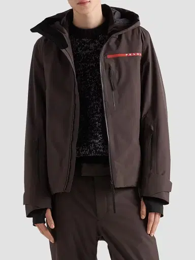 Prada Men's Extreme-Tex Blouson Jacket - Brown | Thumbnail 2