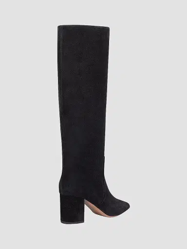 Paris Texas Women's Anja 70MM Suede Knee-High Boots - Black | Thumbnail 4
