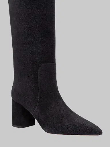 Paris Texas Women's Anja 70MM Suede Knee-High Boots - Black | Thumbnail 5