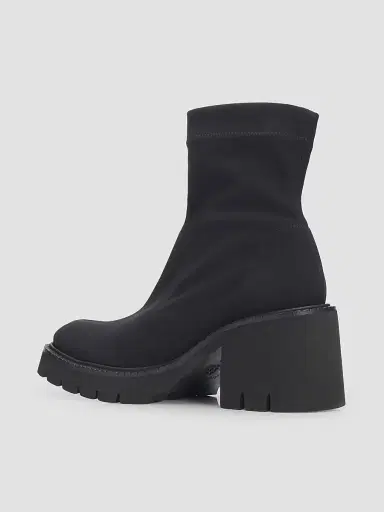 PEDRO GARCIA Women's Zilia 65MM Stretch Nylon Ankle Boots - Black Way - Size 11 | Thumbnail 4