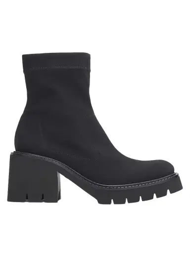 PEDRO GARCIA Women's Zilia 65MM Stretch Nylon Ankle Boots - Black Way - Size 11 | Thumbnail 1