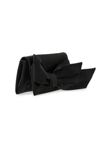 Carolina Herrera Women's Karlita Bow Satin Clutch | Thumbnail 2