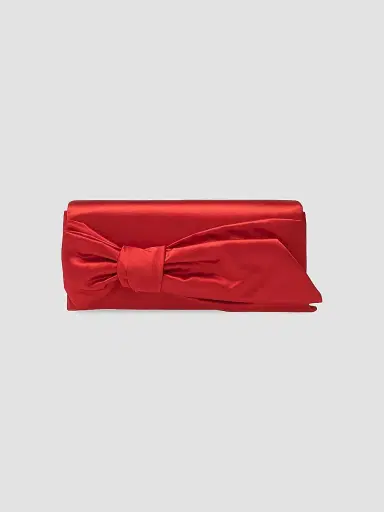 Carolina Herrera Women's Karlita Bow Satin Clutch | Thumbnail 6