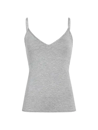 Commando Women's Butter V-Neck Cami Tank - Heathered Grey | Thumbnail 1 Commando Women's Butter V-Neck Cami Tank - Heathered Grey | Thumbnail 1