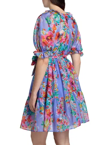 Johnny Was Women's Suzy Floral Tiered Minidress - All My Love - Size XL | Thumbnail 5