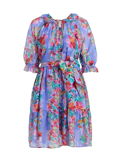 Johnny Was Women's Suzy Floral Tiered Minidress - All My Love - Size XL | Thumbnail 1