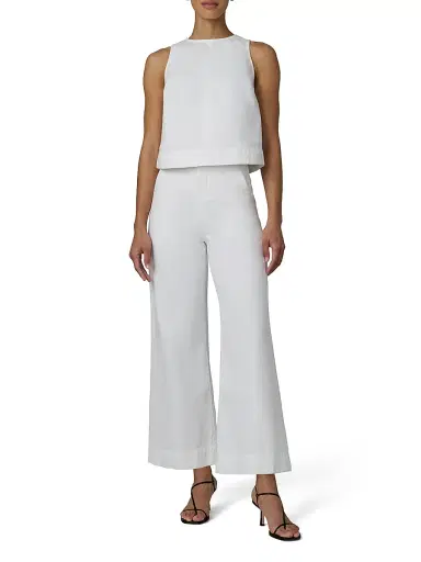 Joe's Jeans Women's Cotton Denim Sleeveless Top - White | Thumbnail 2