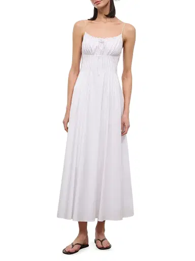 Staud Women's Margi Cotton Maxi Dress - White - Size 12 | Thumbnail 2 Staud Women's Margi Cotton Maxi Dress - White - Size 12 | Thumbnail 2