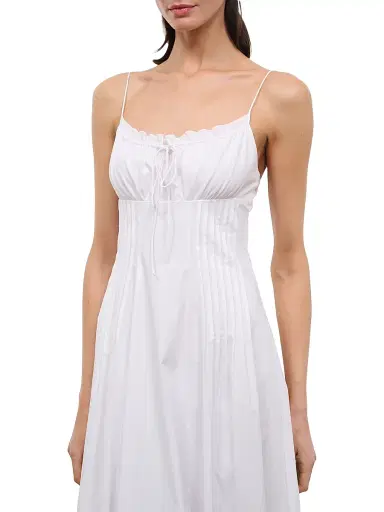 Staud Women's Margi Cotton Maxi Dress - White - Size 12 | Thumbnail 5 Staud Women's Margi Cotton Maxi Dress - White - Size 12 | Thumbnail 5