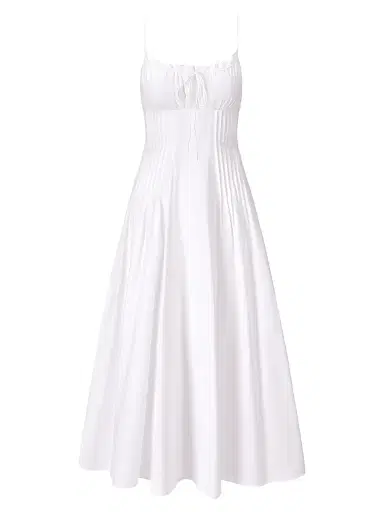 Staud Women's Margi Cotton Maxi Dress - White - Size 12 | Thumbnail 1 Staud Women's Margi Cotton Maxi Dress - White - Size 12 | Thumbnail 1