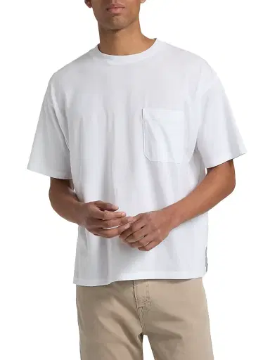 Frame Men's Cotton Relaxed-Fit T-Shirt | Thumbnail 3 Frame Men's Cotton Relaxed-Fit T-Shirt | Thumbnail 3