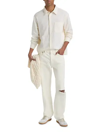 Frame Men's Relaxed Straight Jeans - Off White - Size 36 | Thumbnail 2