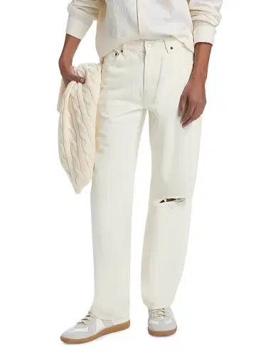 Frame Men's Relaxed Straight Jeans - Off White - Size 36 | Thumbnail 3
