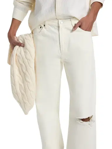 Frame Men's Relaxed Straight Jeans - Off White - Size 36 | Thumbnail 6