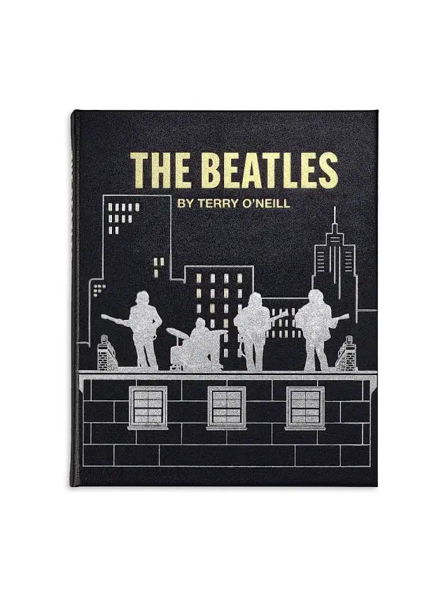Graphic Image ''The Beatles By Terry O'Neill: The Definitive Collection'' Leather-Bound Hardcover Book