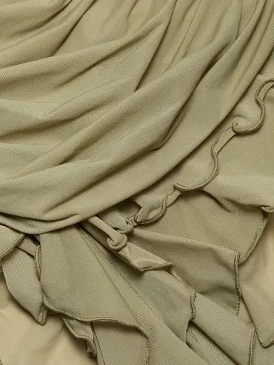Ronny Kobo Women's Ginara Ruched Ruffled Strapless Minidress - Elm - Size XL | Thumbnail 7