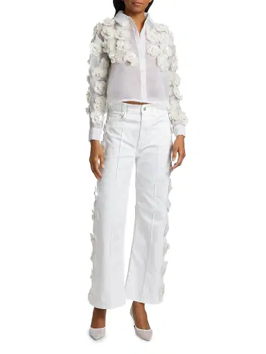 Mariandree Gaitan Women's Margaux Floral Shirt | Thumbnail 2 Mariandree Gaitan Women's Margaux Floral Shirt | Thumbnail 2