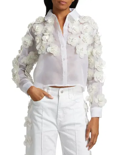 Mariandree Gaitan Women's Margaux Floral Shirt | Thumbnail 3 Mariandree Gaitan Women's Margaux Floral Shirt | Thumbnail 3