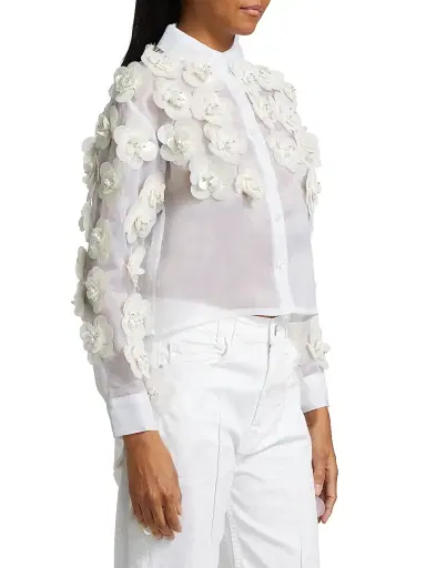 Mariandree Gaitan Women's Margaux Floral Shirt | Thumbnail 4 Mariandree Gaitan Women's Margaux Floral Shirt | Thumbnail 4