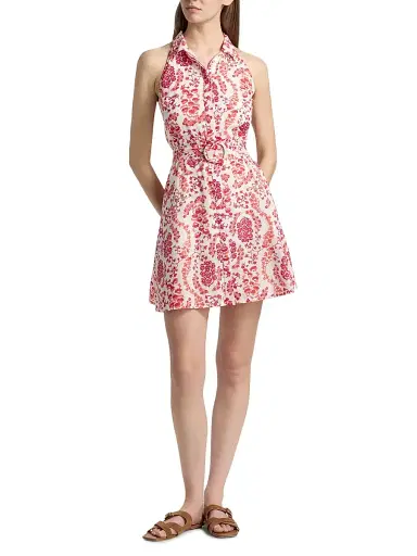 Ro's Garden Women's Regina Floral Cotton Minidress - Red Nilo - Size XL | Thumbnail 2 Ro's Garden Women's Regina Floral Cotton Minidress - Red Nilo - Size XL | Thumbnail 2