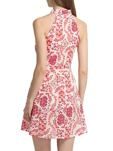 Ro's Garden Women's Regina Floral Cotton Minidress - Red Nilo - Size XL | Thumbnail 5 Ro's Garden Women's Regina Floral Cotton Minidress - Red Nilo - Size XL | Thumbnail 5