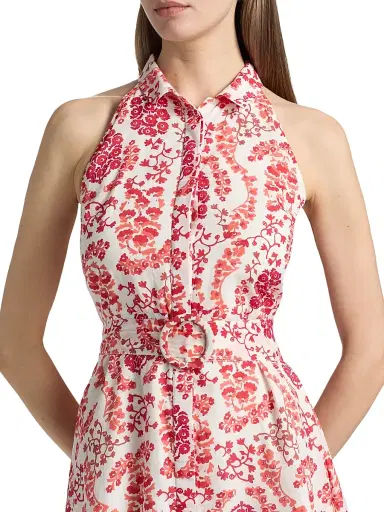 Ro's Garden Women's Regina Floral Cotton Minidress - Red Nilo - Size XL | Thumbnail 6 Ro's Garden Women's Regina Floral Cotton Minidress - Red Nilo - Size XL | Thumbnail 6
