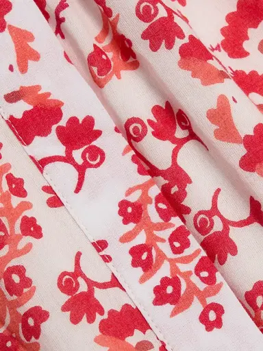 Ro's Garden Women's Regina Floral Cotton Minidress - Red Nilo - Size XL | Thumbnail 7 Ro's Garden Women's Regina Floral Cotton Minidress - Red Nilo - Size XL | Thumbnail 7