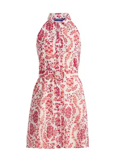 Ro's Garden Women's Regina Floral Cotton Minidress - Red Nilo - Size XL | Thumbnail 1 Ro's Garden Women's Regina Floral Cotton Minidress - Red Nilo - Size XL | Thumbnail 1