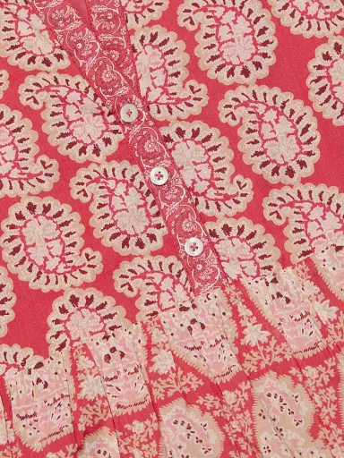 Ro's Garden Women's Sylvia Paisley Cotton Midi-Dress - Red Zahara - Size XL | Thumbnail 7 Ro's Garden Women's Sylvia Paisley Cotton Midi-Dress - Red Zahara - Size XL | Thumbnail 7