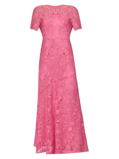 Shoshanna Women's Ellie Lace A-Line Gown - Fuchsia - Size 14 | Thumbnail 1 Shoshanna Women's Ellie Lace A-Line Gown - Fuchsia - Size 14 | Thumbnail 1
