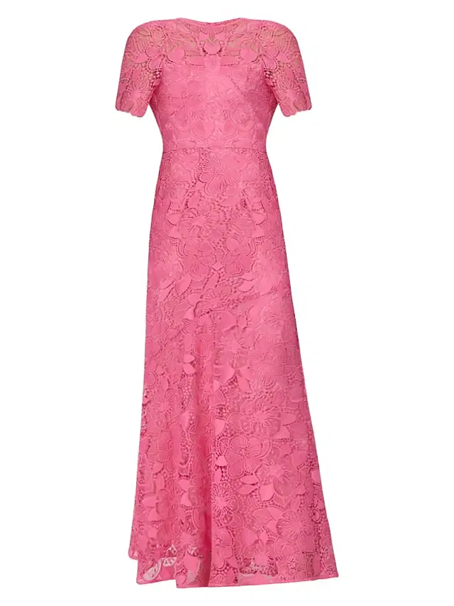 Women's Ellie Lace A-Line Gown - Fuchsia