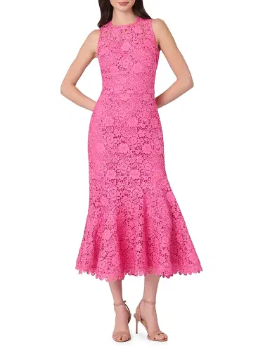 Shoshanna Women's Anamaria Lace Cocktail Dress - Wild Orchid | Thumbnail 2 Shoshanna Women's Anamaria Lace Cocktail Dress - Wild Orchid | Thumbnail 2