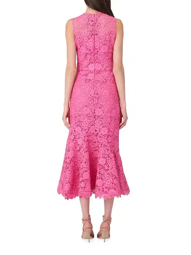 Shoshanna Women's Anamaria Lace Cocktail Dress - Wild Orchid | Thumbnail 3 Shoshanna Women's Anamaria Lace Cocktail Dress - Wild Orchid | Thumbnail 3