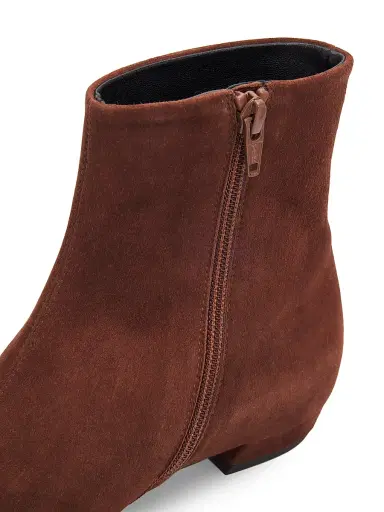 Proenza Schouler Women's Trap 25MM Suede Ankle Boots - Chocolate - Size 12 | Thumbnail 5