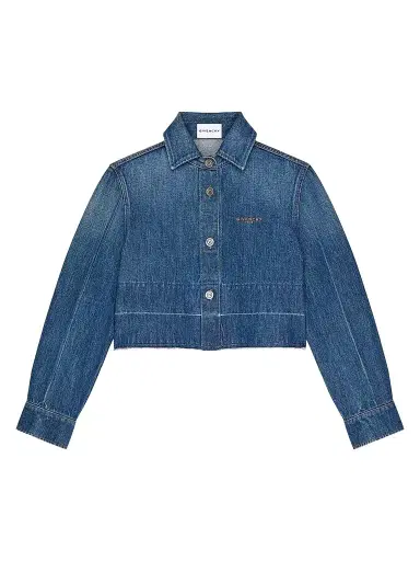 Givenchy Women's Shirt in Medium Denim - Medium Blue - Size 12 | Thumbnail 1 Givenchy Women's Shirt in Medium Denim - Medium Blue - Size 12 | Thumbnail 1