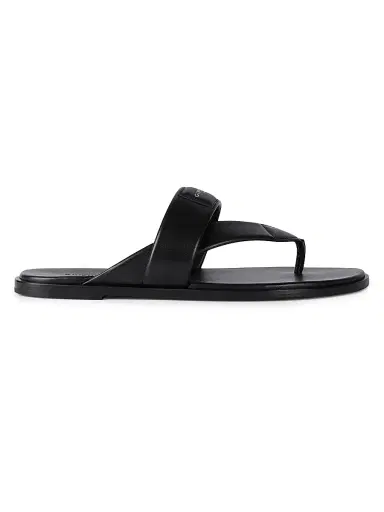 Givenchy Men's Bay Thongs in Leather - Black | Thumbnail 1 Givenchy Men's Bay Thongs in Leather - Black | Thumbnail 1