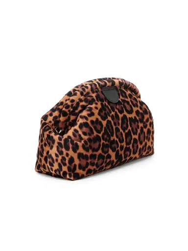 Stella McCartney Women's Falabella Leopard-Print Velvet Convertible Clutch | Thumbnail 6 Stella McCartney Women's Falabella Leopard-Print Velvet Convertible Clutch | Thumbnail 6