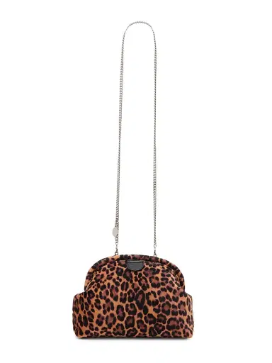 Stella McCartney Women's Falabella Leopard-Print Velvet Convertible Clutch | Thumbnail 7 Stella McCartney Women's Falabella Leopard-Print Velvet Convertible Clutch | Thumbnail 7