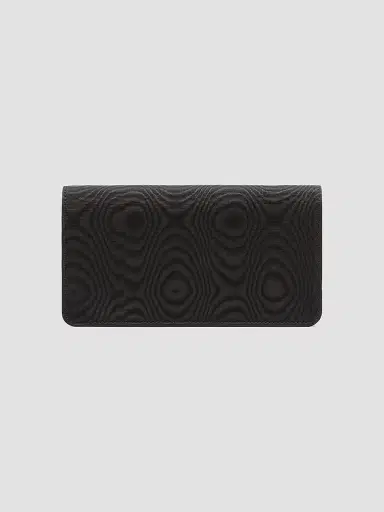 Valentino Garavani Women's VLogo Signature Chain Wallet in Moiré Fabric - Black | Thumbnail 4