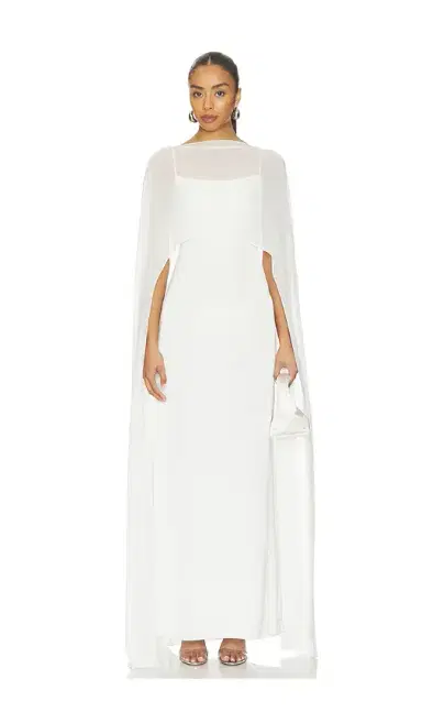 Amanda Uprichard Anastasia Cape Dress | Thumbnail 1 Amanda Uprichard Anastasia Cape Dress | Thumbnail 1